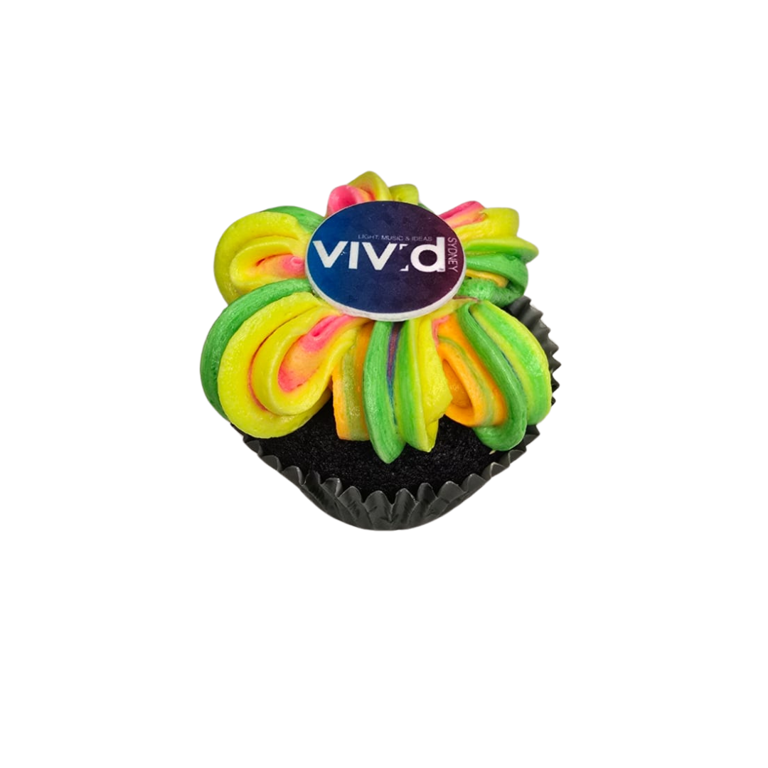 Neon Glow Cupcake