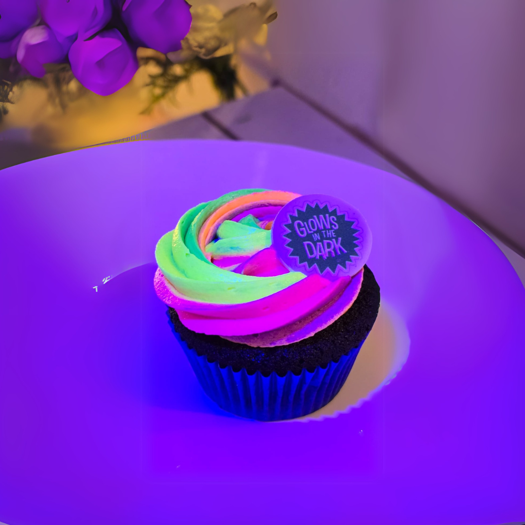 Neon Glow Cupcake