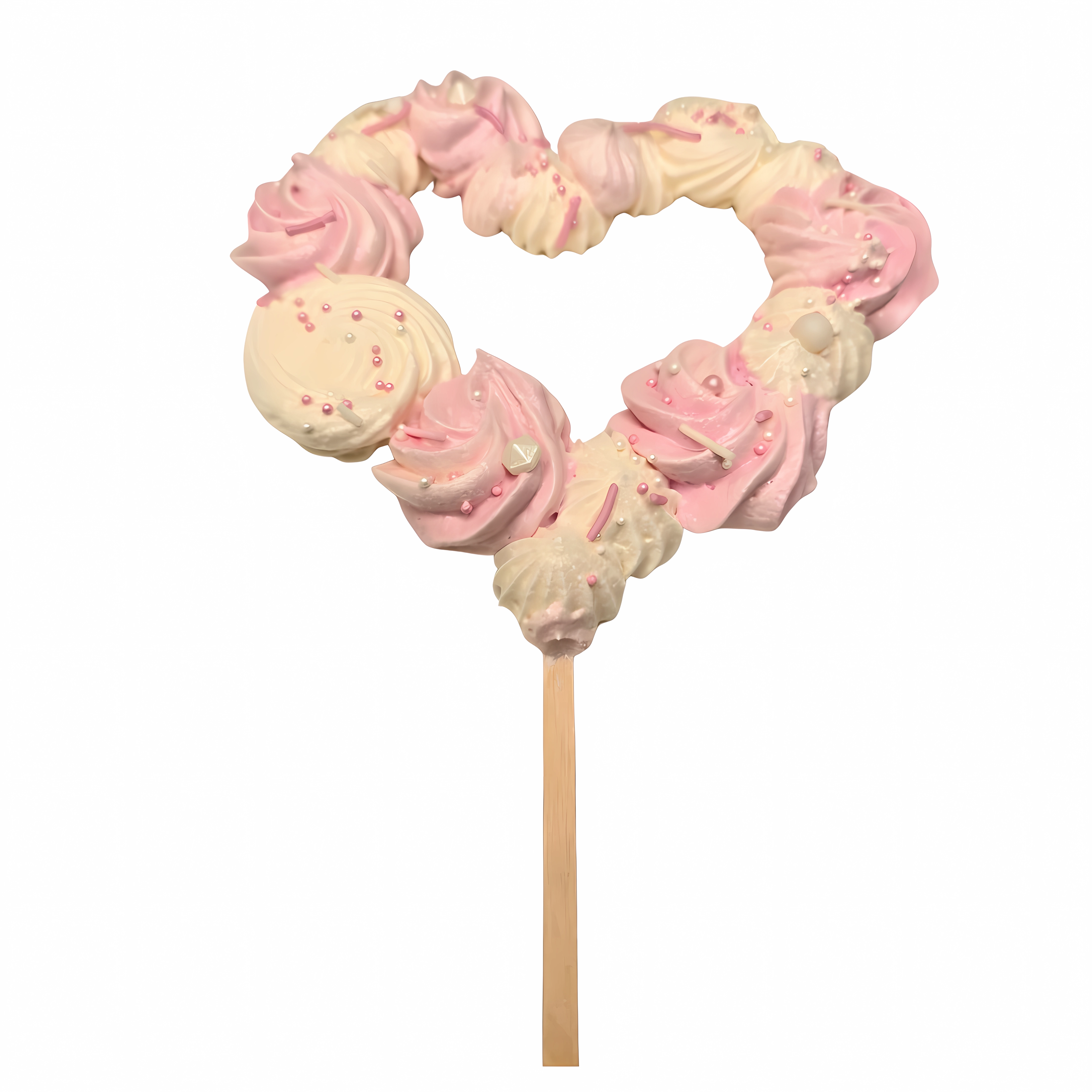 Heart Meringue Lollipop