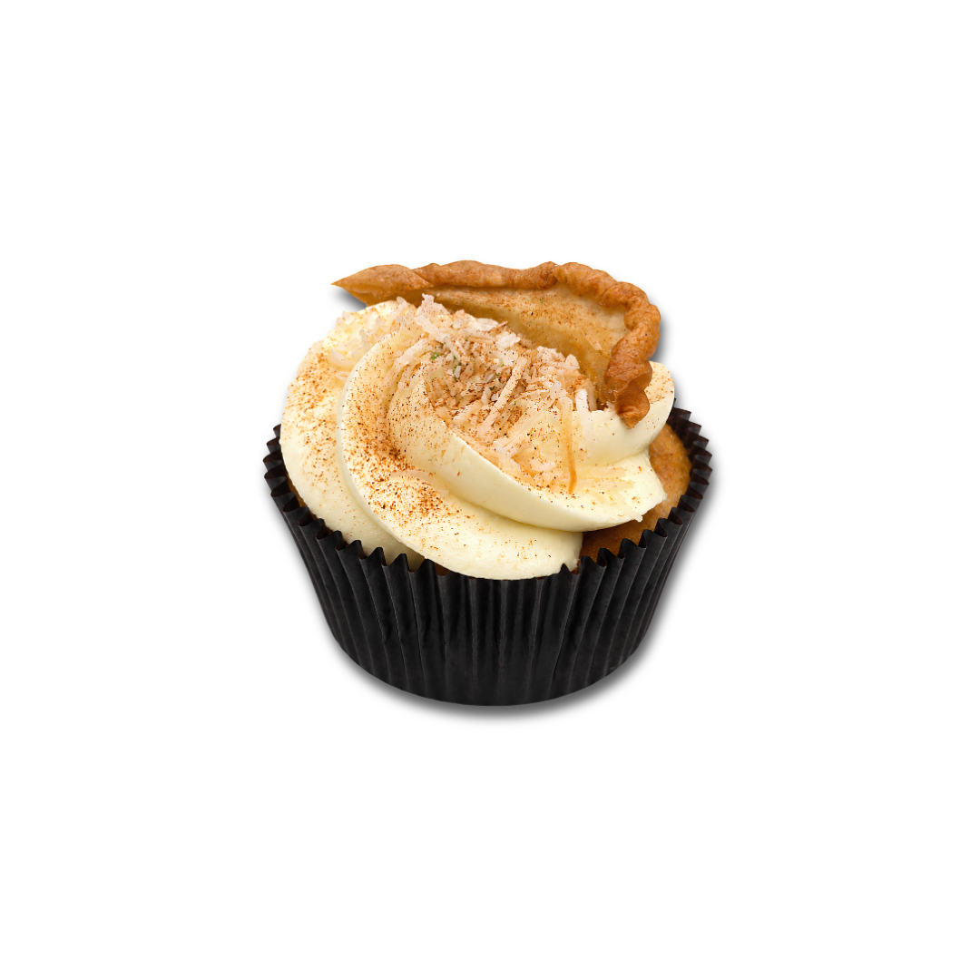 Cinnamon-Kissed Pear & Coconut cupcake
